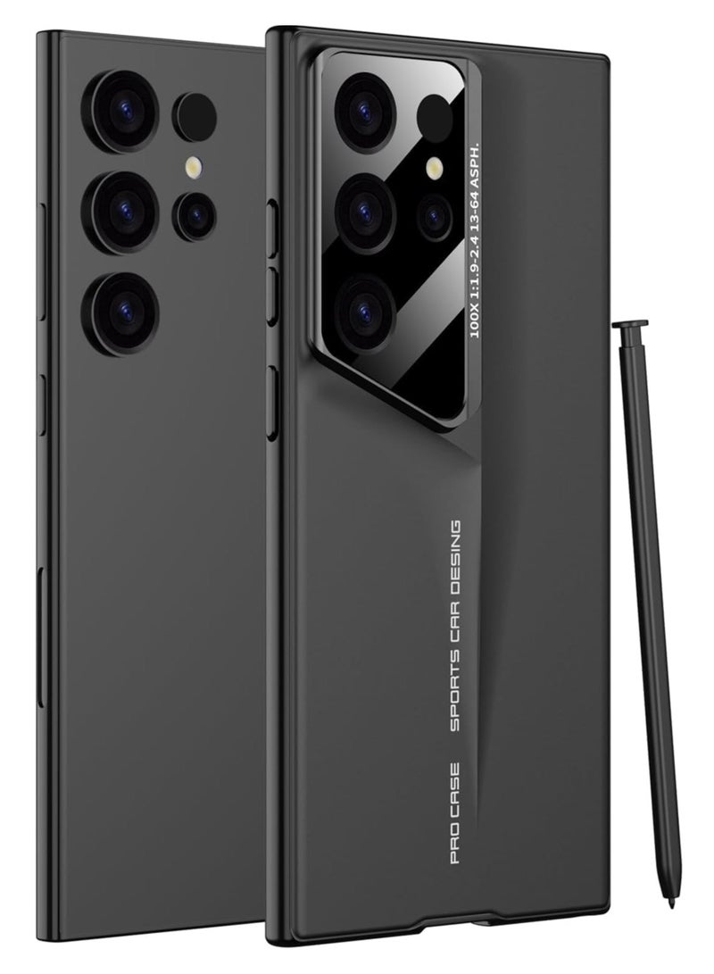 Phone Case for Galaxy S25 Ultra, Hard PC Slim Protective Cover, Shockproof Full Body Protection for Galaxy S25 Ultra Case Slim Hard PC Protective Phone Cover (Black)  - Image 1