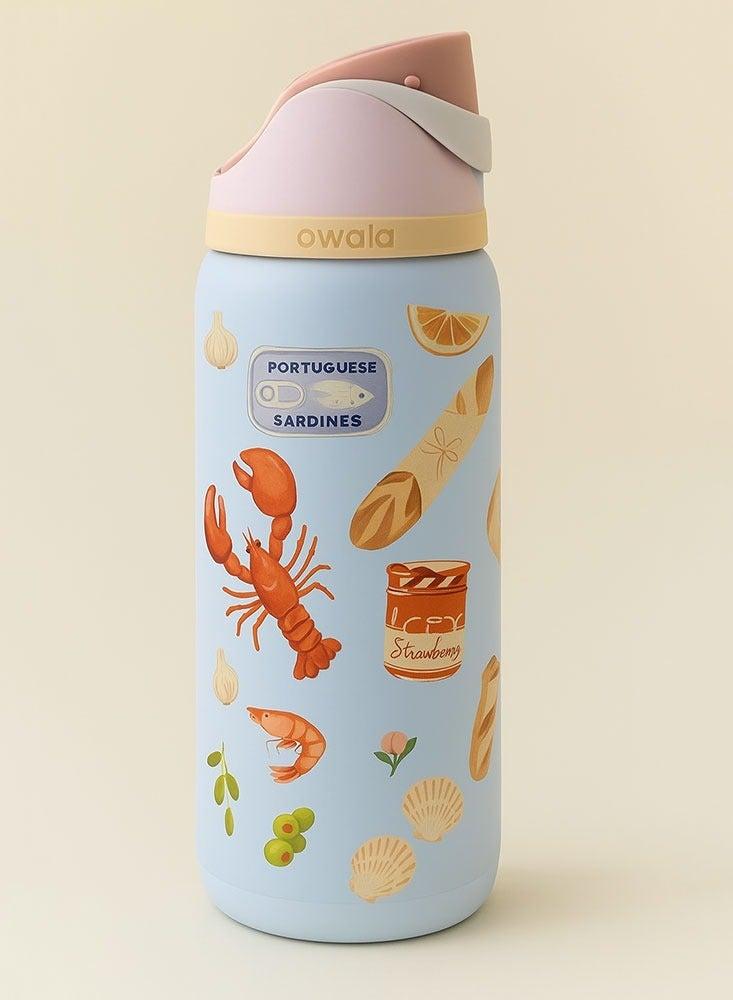 Owala (Picnic Prep 32Oz)Insulated Stainless Steel Water Bottle With Straw For Sports Travel And School BPA Free Sports Water Bottle - Image 4