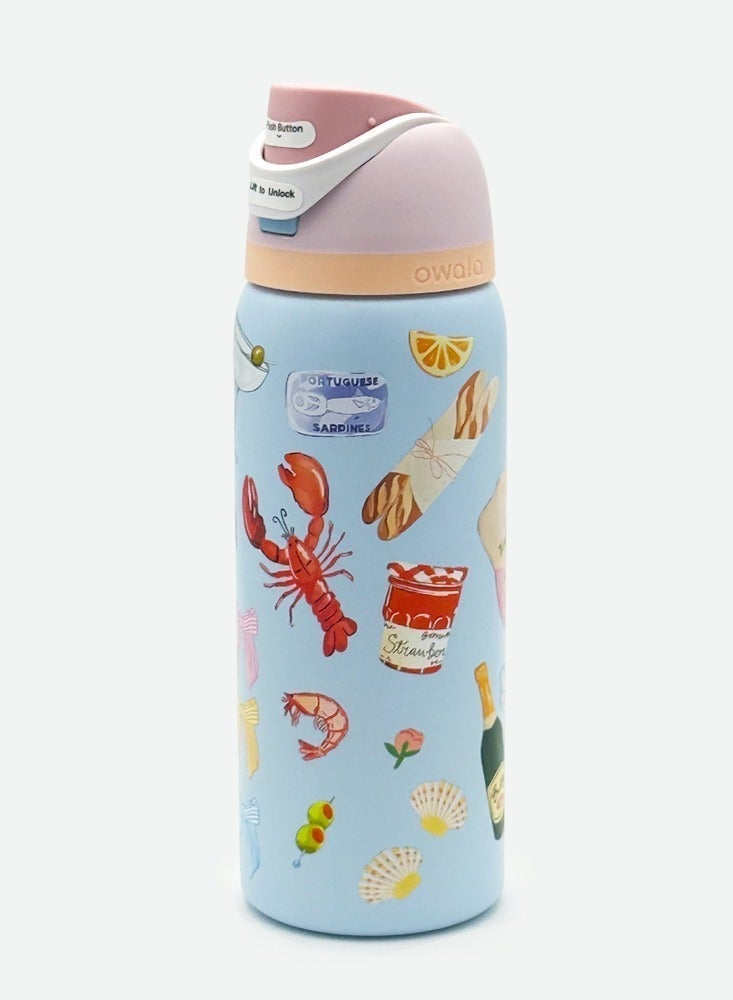 Owala (Picnic Prep 32Oz)Insulated Stainless Steel Water Bottle With Straw For Sports Travel And School BPA Free Sports Water Bottle - Image 3