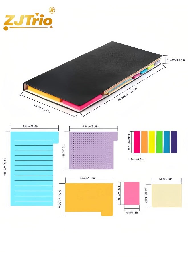 ZJTrio Sticky Notes Set, 410pcs Divider Sticky Notes Tabs, Divider Self-Stick Notes Pads Bundle with Bookmark Index,Planner Sticky for Planner Sticky Notes Tabs for School Supplies, Office, Book Notes - Image 3