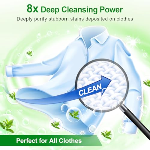 Binbata Laundry Detergent Sheets Up To 128 Loads Hypoallergenic EcoFriendly Forest Scent Biodegradable Plastic Free Liquidless Laundry Sheets Suitable for Sensitive Skin - Image 5