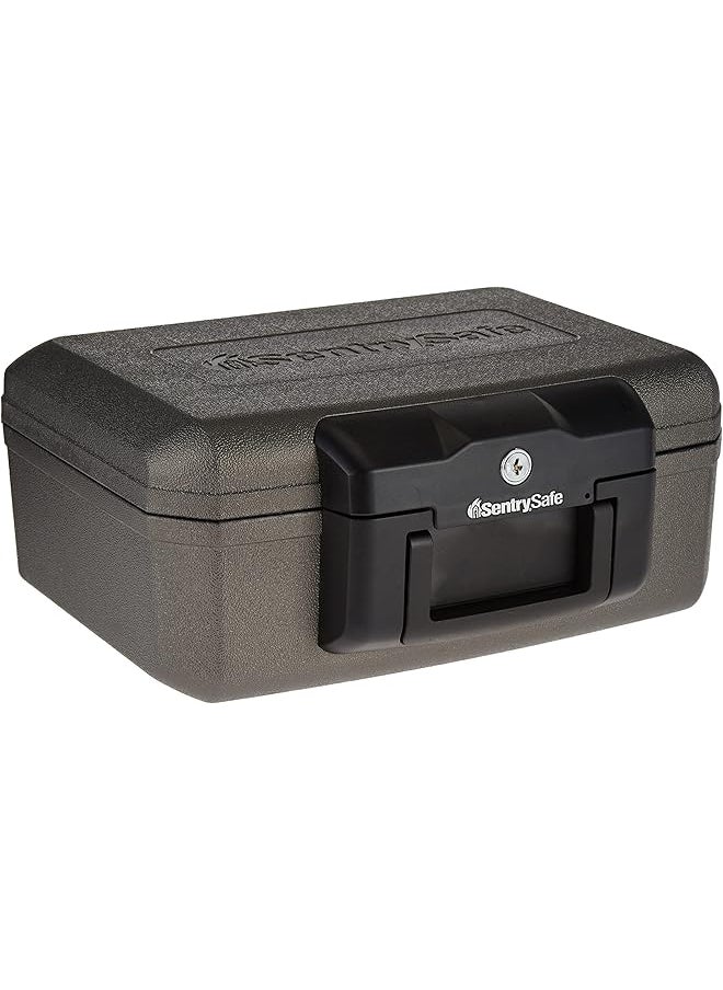 SentrySafe - Fireproof Safe Box With Key Lock Chest Safe For Home With Fire Resistant Security 0.18 Cubic Feet 6.1 X 14.3 X 11.2 Inches 1210 - Image 1
