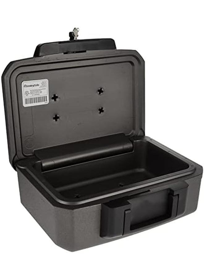 SentrySafe - Fireproof Safe Box With Key Lock Chest Safe For Home With Fire Resistant Security 0.18 Cubic Feet 6.1 X 14.3 X 11.2 Inches 1210 - Image 1
