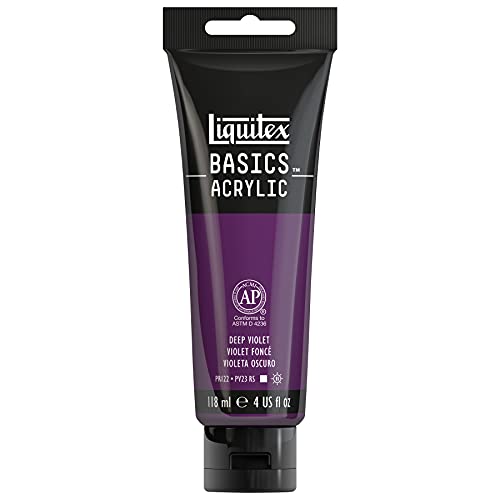 Liquitex BASICS Acrylic Paint 4-oz tube, Deep Violet - Image 1