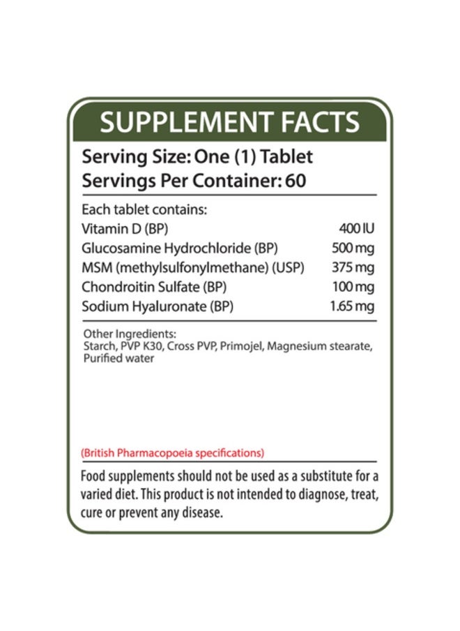 Nutrifactor - Jointin-D - Joint Support Formula for Joint Flexibility, Lubrication, and Mobility (60 Tablets) - Image 1