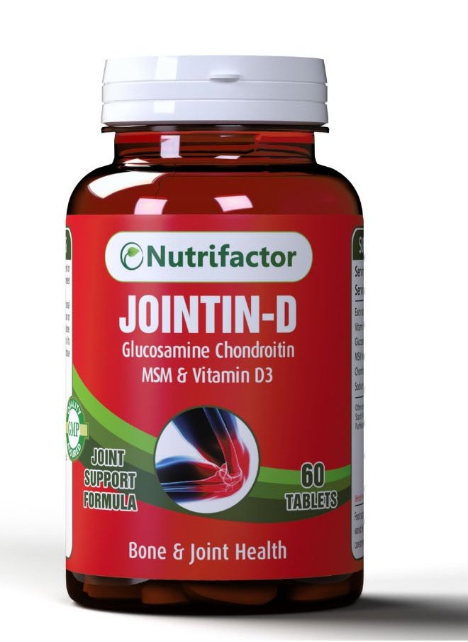 Nutrifactor - Jointin-D - Joint Support Formula for Joint Flexibility, Lubrication, and Mobility (60 Tablets) - Image 1