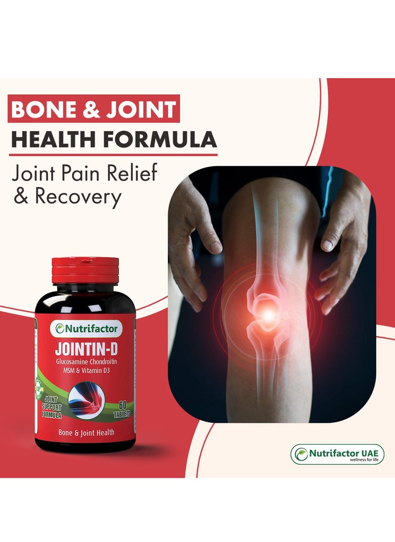 Nutrifactor - Jointin-D - Joint Support Formula for Joint Flexibility, Lubrication, and Mobility (60 Tablets) - Image 1