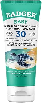 Badger كريم واقي شمس للأطفال بادجر SPF30 واسع الطيف مقاوم للماء يحمي من أشعة UV 87 مل - Image 1