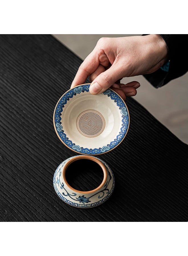 Tangfeng Ru Kiln Tea Set With Tray, Teapot, Cups, Kung Fu Tea Set For Home Use, Housewarming Gift - Image 4