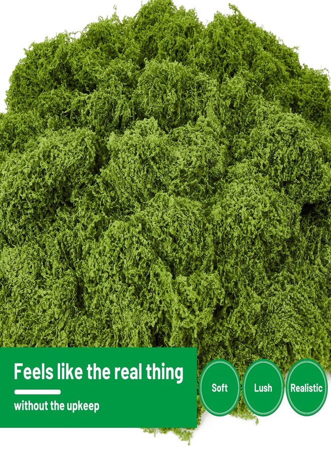 Amviner 5.3OZ Artificial Fake Green Moss for Crafts, Faux Moss for for Plants Indoor DIY Floral Arrangements, Terrariums, Home Decor, Fairy Gardens - Image 3