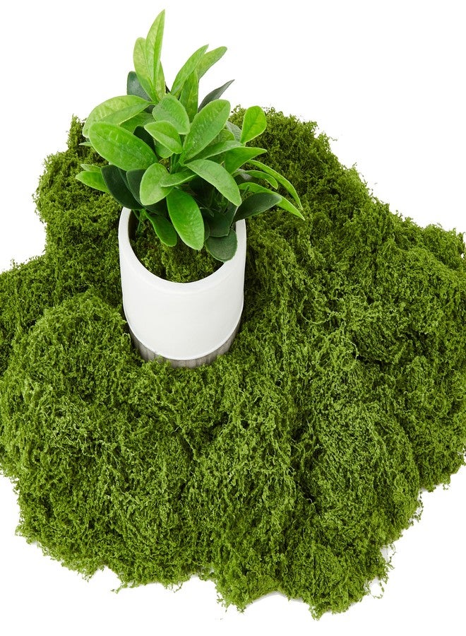 Amviner 5.3OZ Artificial Fake Green Moss for Crafts, Faux Moss for for Plants Indoor DIY Floral Arrangements, Terrariums, Home Decor, Fairy Gardens - Image 1