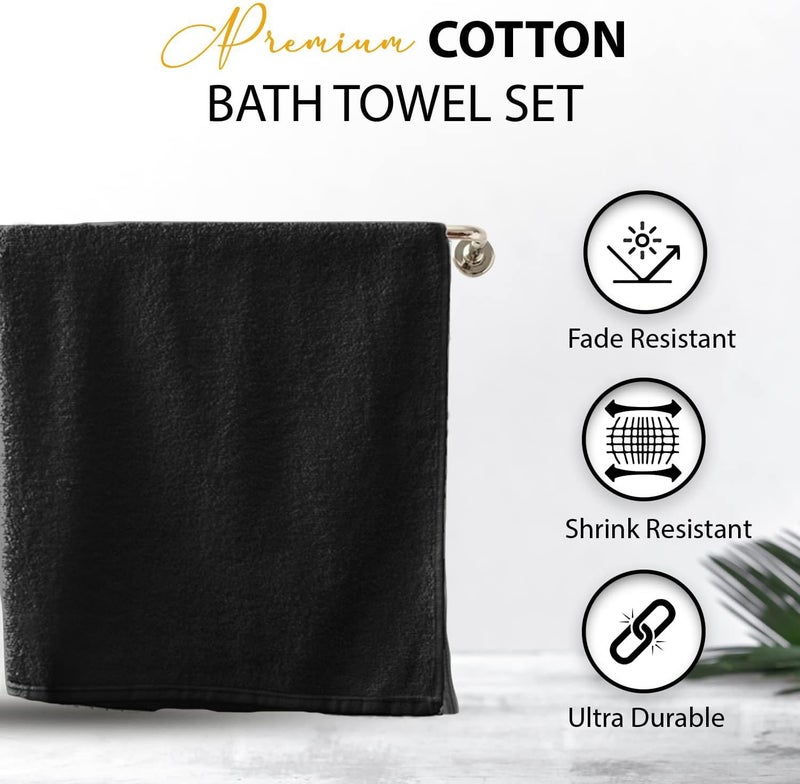 KAHAF COLLECTION 100% Cotton Bath Towels, 24x48 Pack of 6 Towels, Quick Dry, Highly Absorbent, Soft Feel Towel, Gym, Spa, Bathroom, Shower, Pool, Luxury Soft Towels (Aqua, 24x48-6 Pack) - Image 3