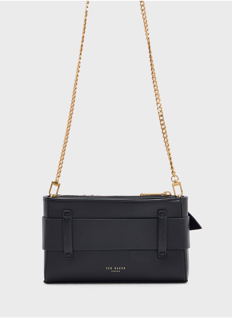 Ted Baker JEESIE Soft PU Bow Canvas Clutch Bag  - Image 2