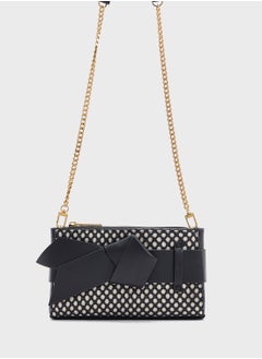 Ted Baker JEESIE Soft PU Bow Canvas Clutch Bag  - Image 1