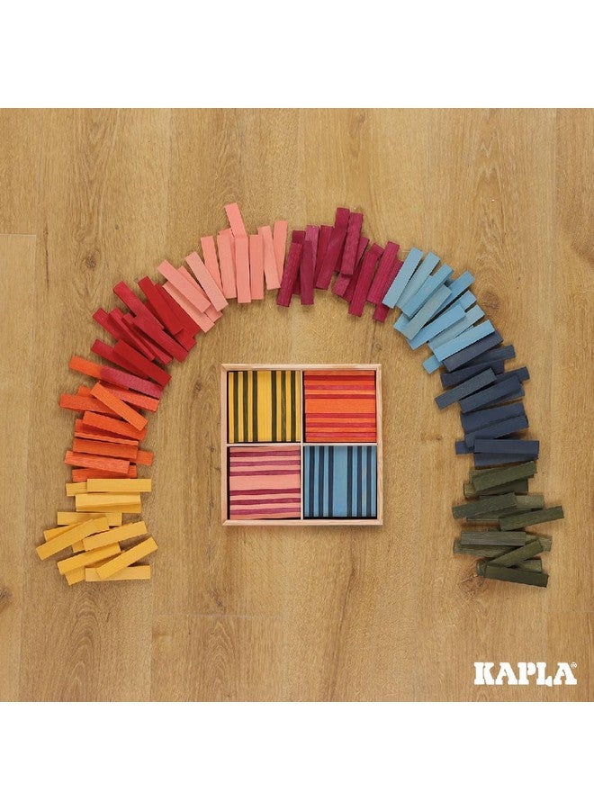 KAPLA 100 Octocolor Case - Wooden Construction Set 100 Colored Building Planks - Image 2