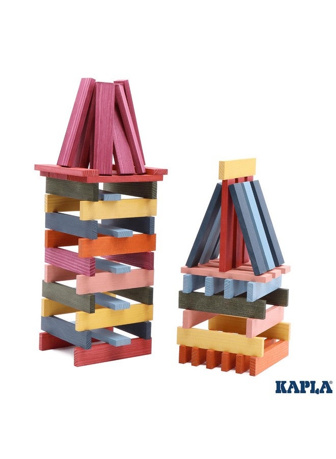 KAPLA 100 Octocolor Case - Wooden Construction Set 100 Colored Building Planks - Image 5