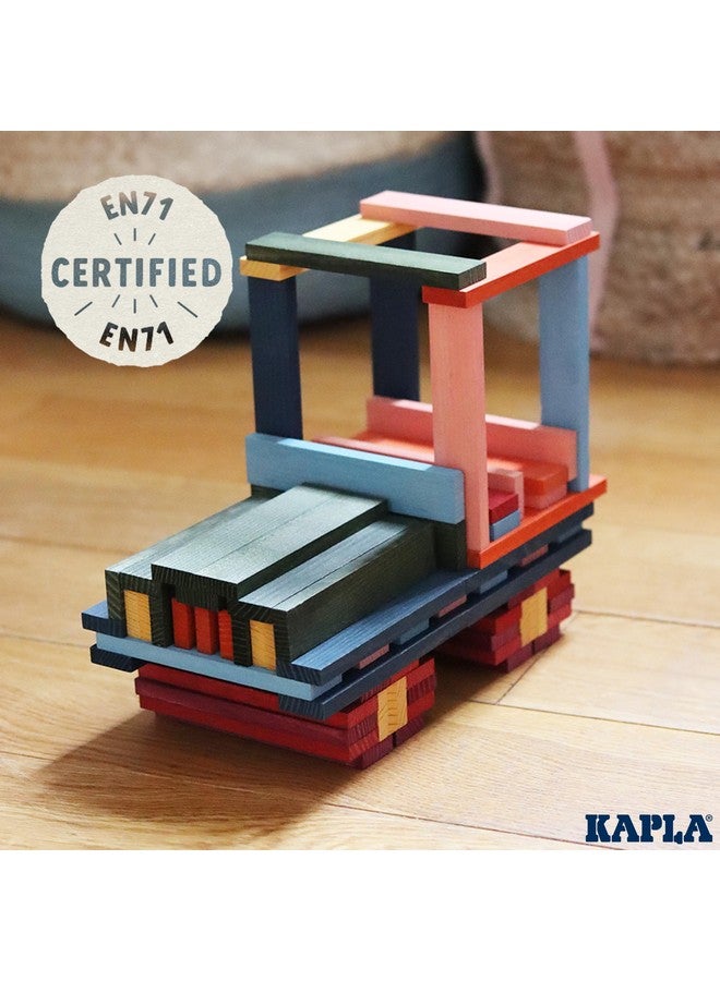 KAPLA 100 Octocolor Case - Wooden Construction Set 100 Colored Building Planks - Image 4