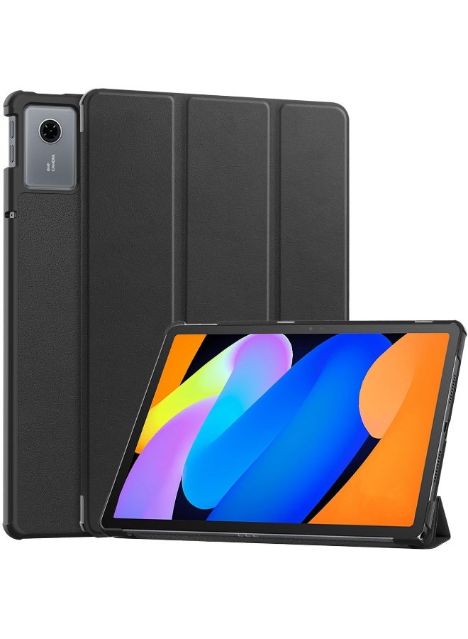 Tablet Case For Lenovo Idea Tab 11 Inch 2025 Multi-Viewing Angles All New PU Leather Smart Cover with Auto Sleep Wake Feature Slim Flip Shell Case for TB336FU TB336ZU Accessories (Black) - Image 1