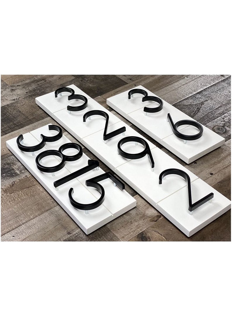 Stainless Steel Floating House Number Metal Modern with Nail Kit - Image 4