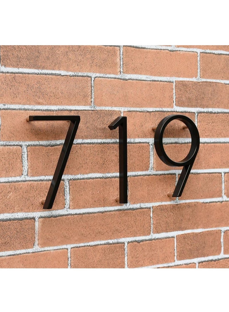 Stainless Steel Floating House Number Metal Modern with Nail Kit - Image 5