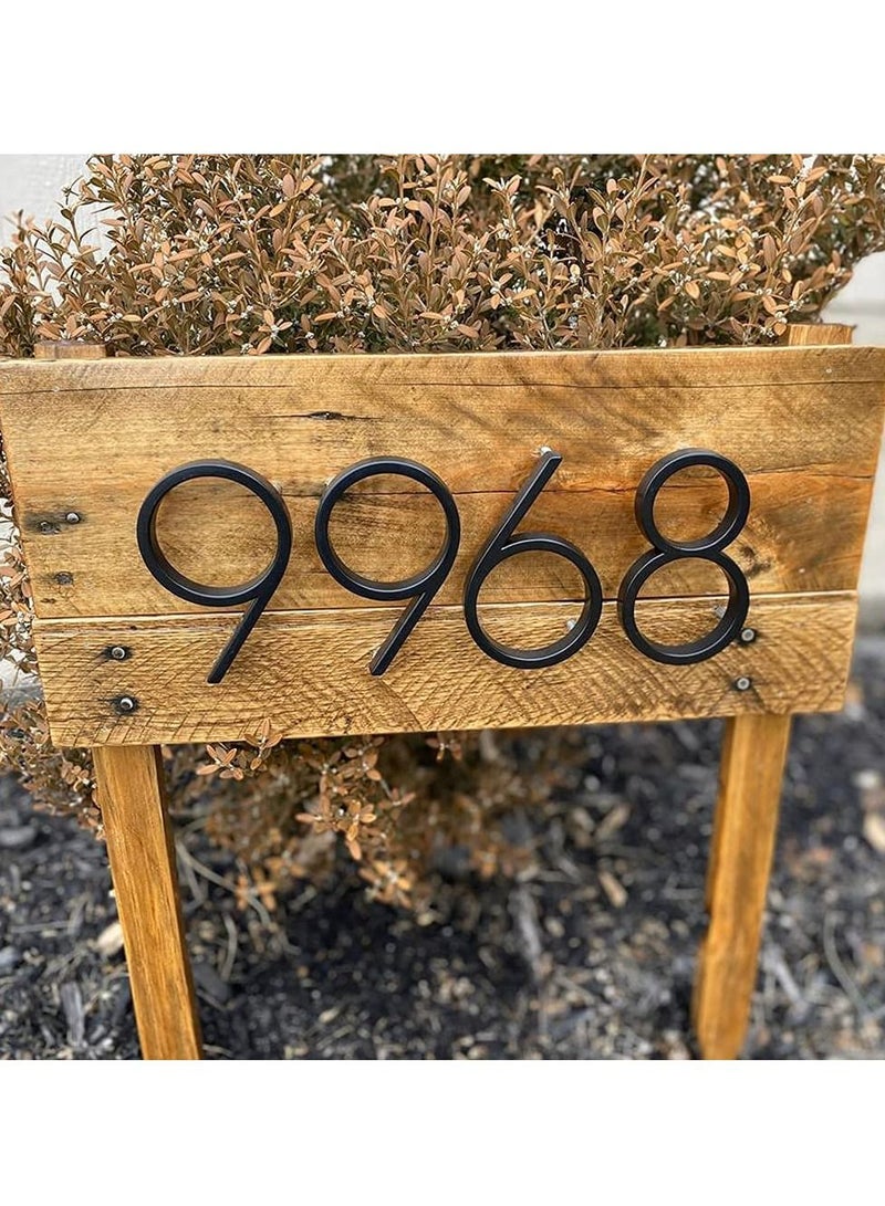 Stainless Steel Floating House Number Metal Modern with Nail Kit - Image 3