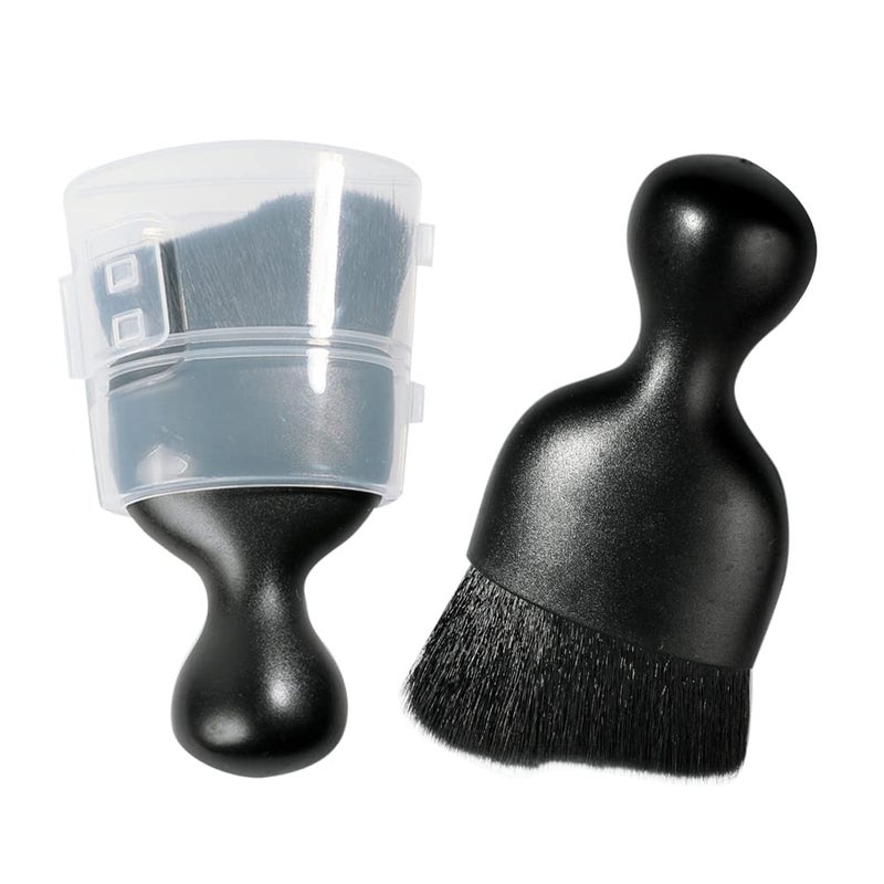 AOCISKA Car Interior Detailing Brush,Soft Bristle Cleaning Brush Car Detailing Brush Dusting Brush,Car Interior Cleaning Tool,Auto Detail Brush Car Dash Duster Brush (Black with Cap) - Image 1