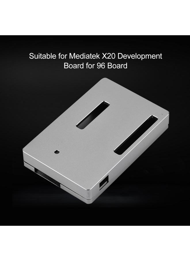 Thoraya Aluminum Enclosure Box Protective Case for Mediatek X20 Development Board for 96 Board Silver  - Image 3
