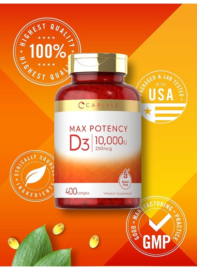 CARLYLE - Carlyle Vitamin D 10000 IU 400 Softgels - Image 1