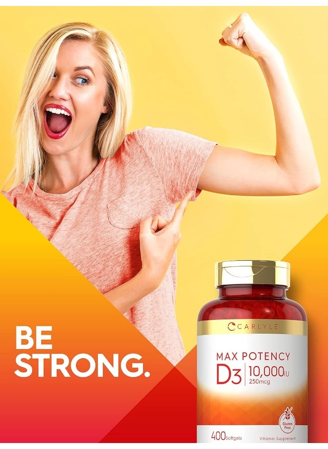CARLYLE - Carlyle Vitamin D 10000 IU 400 Softgels - Image 1