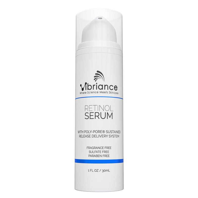 Vibriance Retinol Serum for Face - Reduces Appearance of Deep Wrinkles and Large Pores, Enhances Tone, Improves Complexion - Sensitive, Mature Skin Night Cream - 1 fl oz