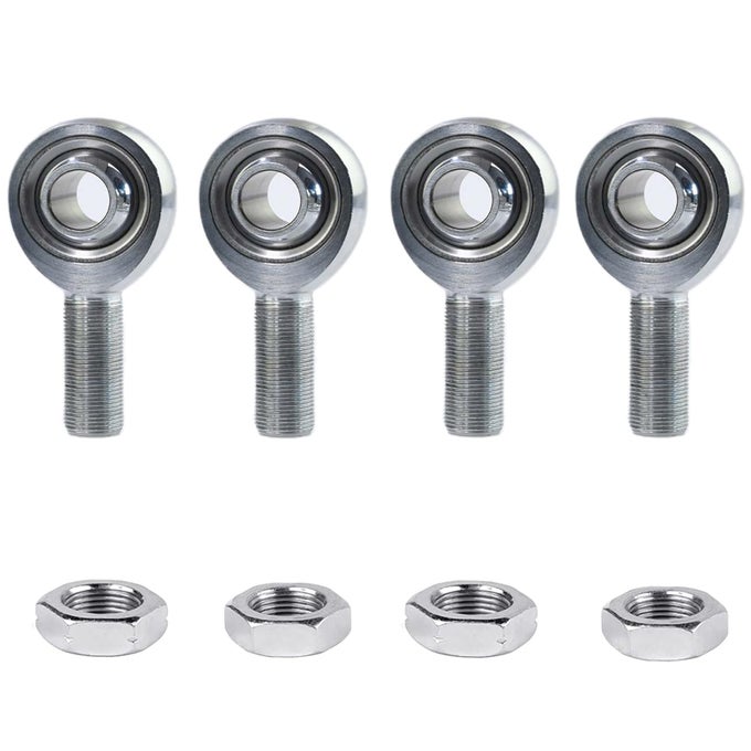 34 Heim Joints Rod End Jmx Series 3Piece Heavy Duty 75 Chromoly Joints Panhard Rod End Kit With Jam Nuts 4 Pack