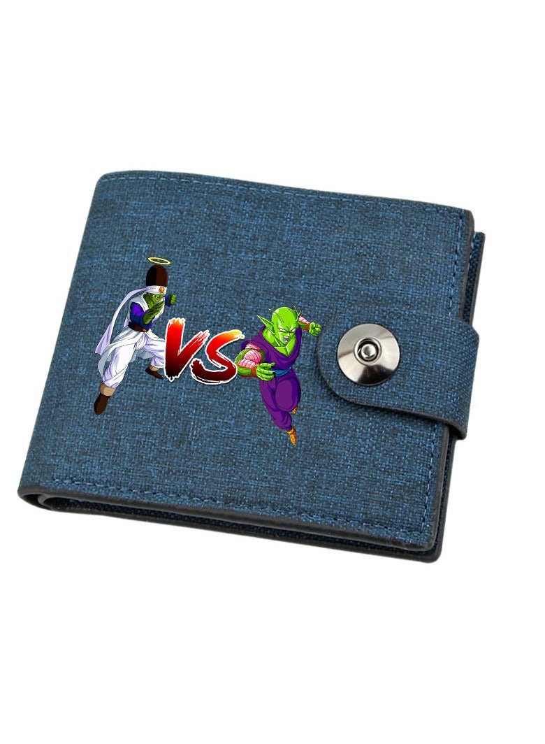 KUYING Anime Dragon Ball Short Wallet Snap Wallet 