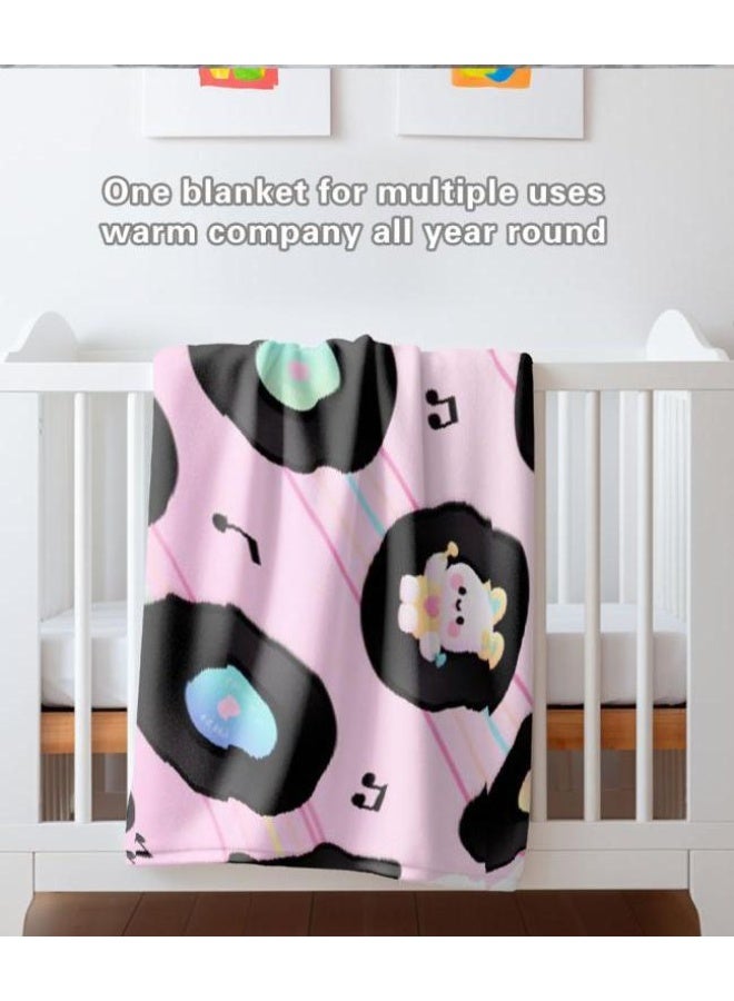 عام بطانية رقيقة من الفانيلا الكرتونية للأطفال والرضع (دافئة ومريحة، ومناسبة للنوم والألعاب) 70 سم * 100 سم - Image 4