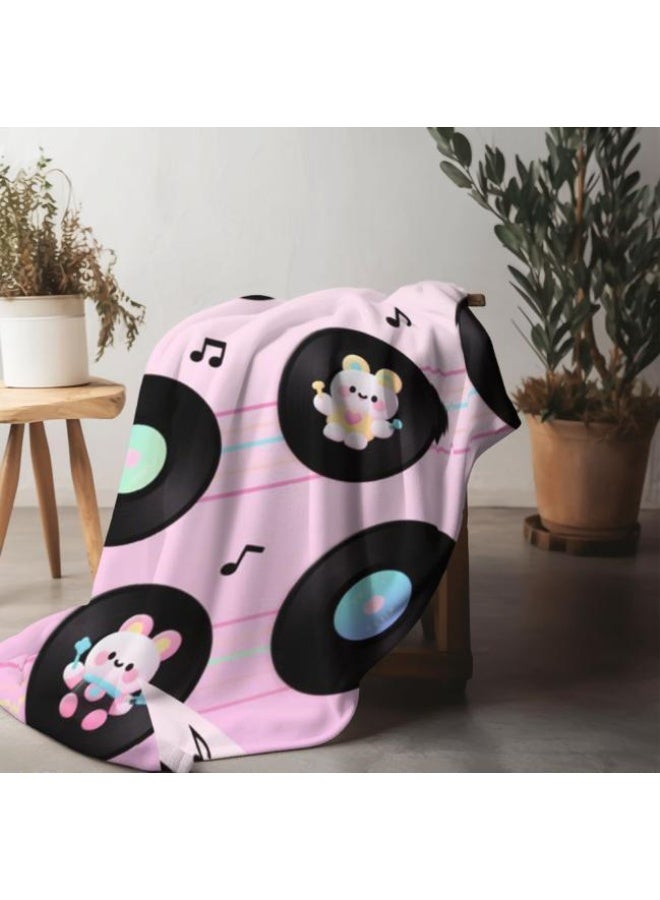 عام بطانية رقيقة من الفانيلا الكرتونية للأطفال والرضع (دافئة ومريحة، ومناسبة للنوم والألعاب) 70 سم * 100 سم - Image 5