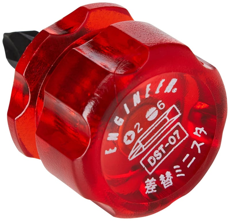 ENGINEER DST-07 Micro stubby reversible screwdriver, supplied with double ended (Phillips & Slotted) bit. Made in Japan - Image 2