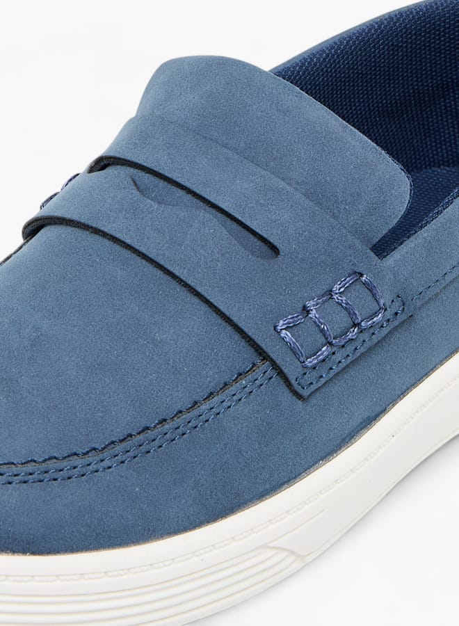 Mister Duchini Boys Solid Slip-On Loafers With Cutout Detail Ramadan Collection - Image 3