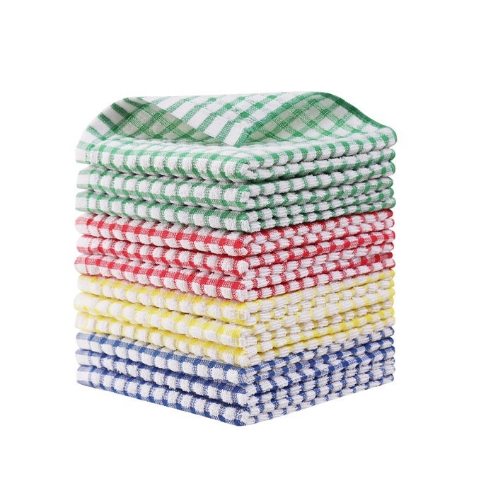 12 PACKS KITCHEN DISHCLOTHS 12X12 INCHES 100 COTTON KITCHEN DISH CLOTHS FOR WASHING DISHES SCRUBBING WASH CLOTHS DISH TOWELS SETS MIX COLOR