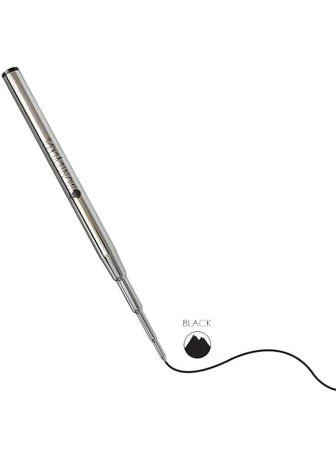 Monteverde Ballpoint Refill To Fit Montblanc Ballpoint Pens Medium Point Soft Roll Black 2 Pack M132Bk - Image 4