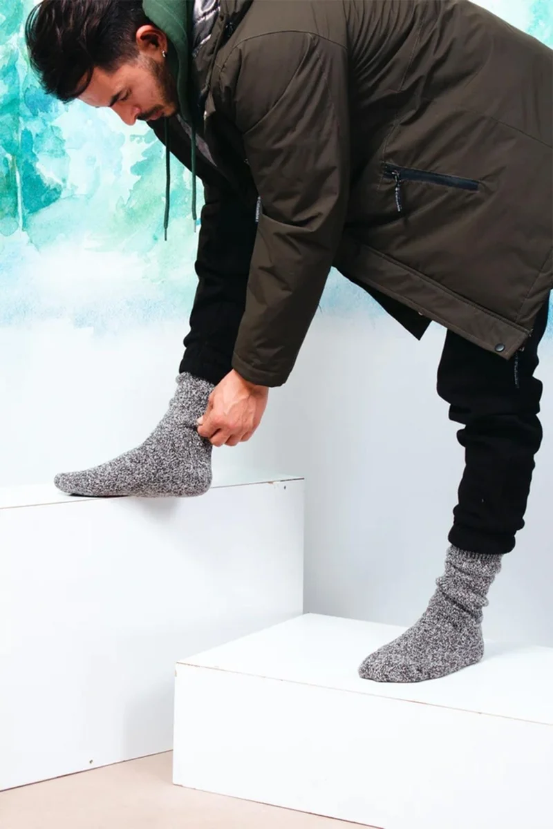 Aytuğ Men's Merino Wool Cold Blocker Winter 3 Pairs Multicolored Socks - A-6038
