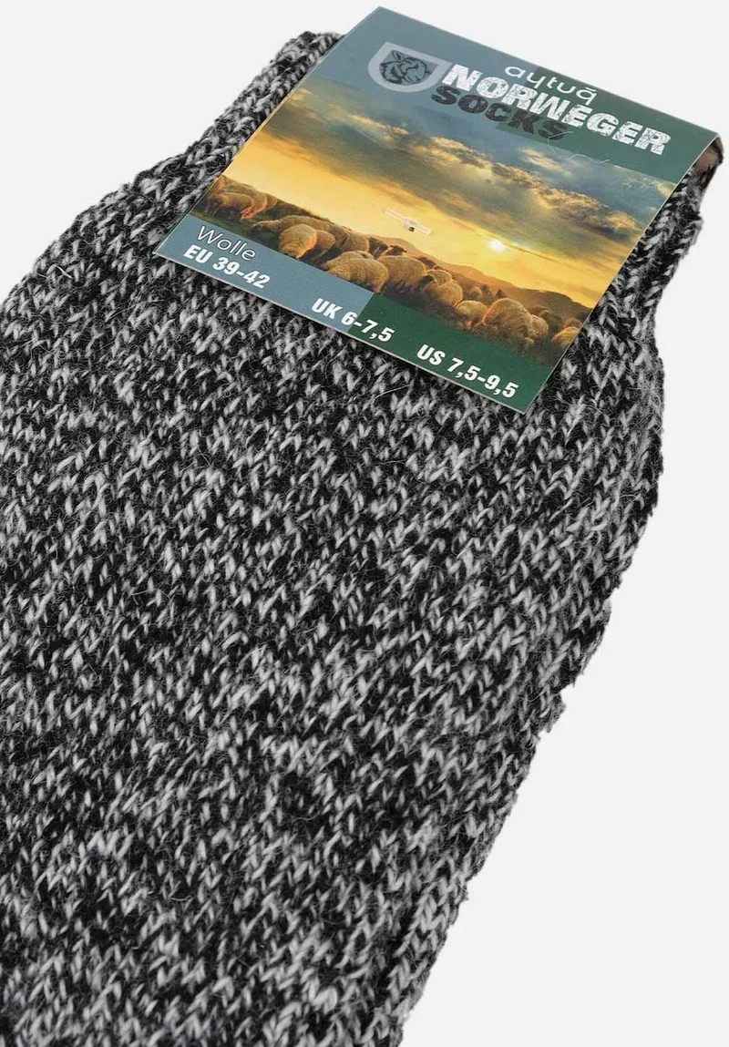Aytuğ Men's Merino Wool Cold Blocker Winter 3 Pairs Multicolored Socks - A-6038