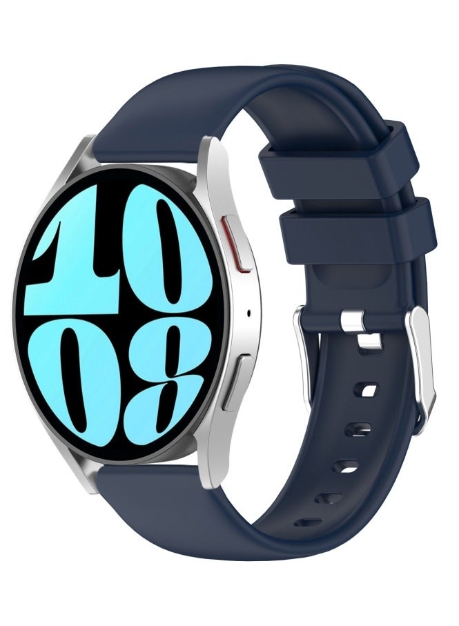 تي دبليو إي جي جي أو أن سوار سيليكون متوافق مع ساعة هواوي GT 3/GT2 Pro/Watch 3/GT2 مقاس 22 مم، أزرق داكن - Image 2