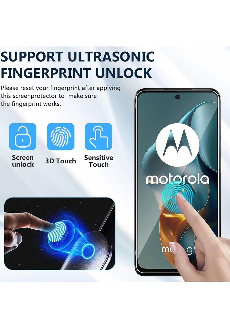 JAJEEK Motorola Moto G05 Screen Protector – 9H Hardness Full Coverage Full HD Clear Glass with 3-Pack Anti-Fingerprint Tempered Glass for Motorola Moto G05 – Premium Protection for Screen & Display - Image 4