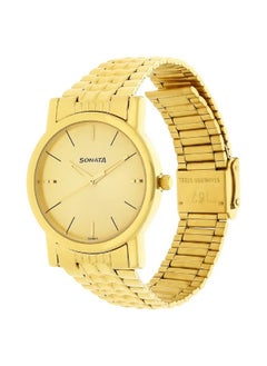 Sonata Men's Analog Round Shape Stainless Steel Wrist Watch - 7987YM06 - 40 Mm  - Image 2