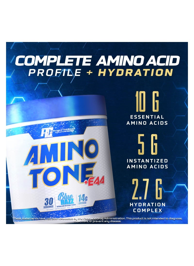 RONNIE COLEMAN Ronnie Coleman Amino-Tone EAAs Amino Acids Powder with BCAAs, Hydration Essential Amino Acids Post Workout Muscle Recovery,  Lemonade, 30 Servings  - Image 3