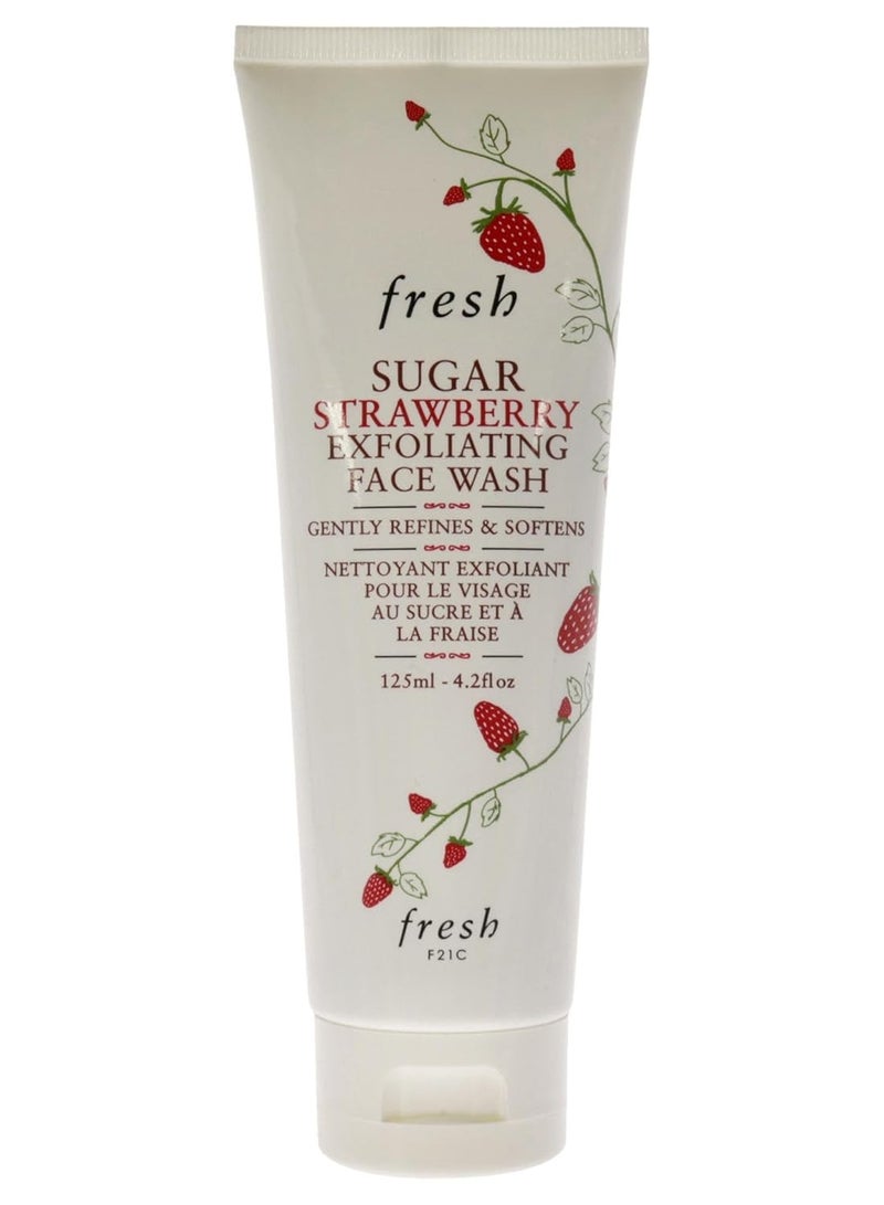 Fresh Sugar Strawberry Exfoliating Face Wash Cleanser Women 4.2 oz - Image 3