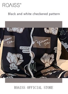 roaiss Long Autumn Couple Pajamas Silk Pajamas for Couples Sleepwear Family Pijama Lover Night Suit Men Women Casual Home Clothing  - Image 5
