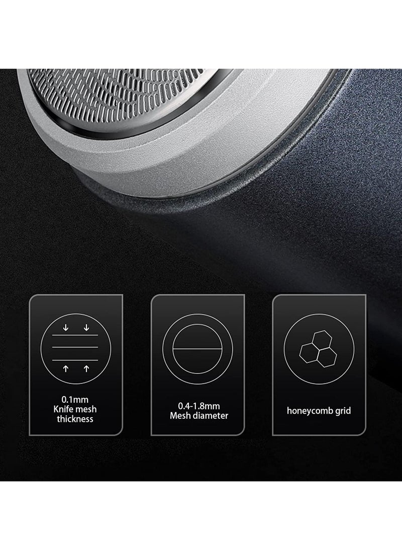 Excefore ماكينة حلاقة كهربائية للرجال بحجم الجيب ماكينة حلاقة صغيرة محمولة للاستخدام الجاف والرطب للرجال ماكينة حلاقة قابلة لإعادة الشحن عبر USB سهلة الاستخدام بضغطة زر واحدة مناسبة للمنزل والسيارة والسفر - Image 3