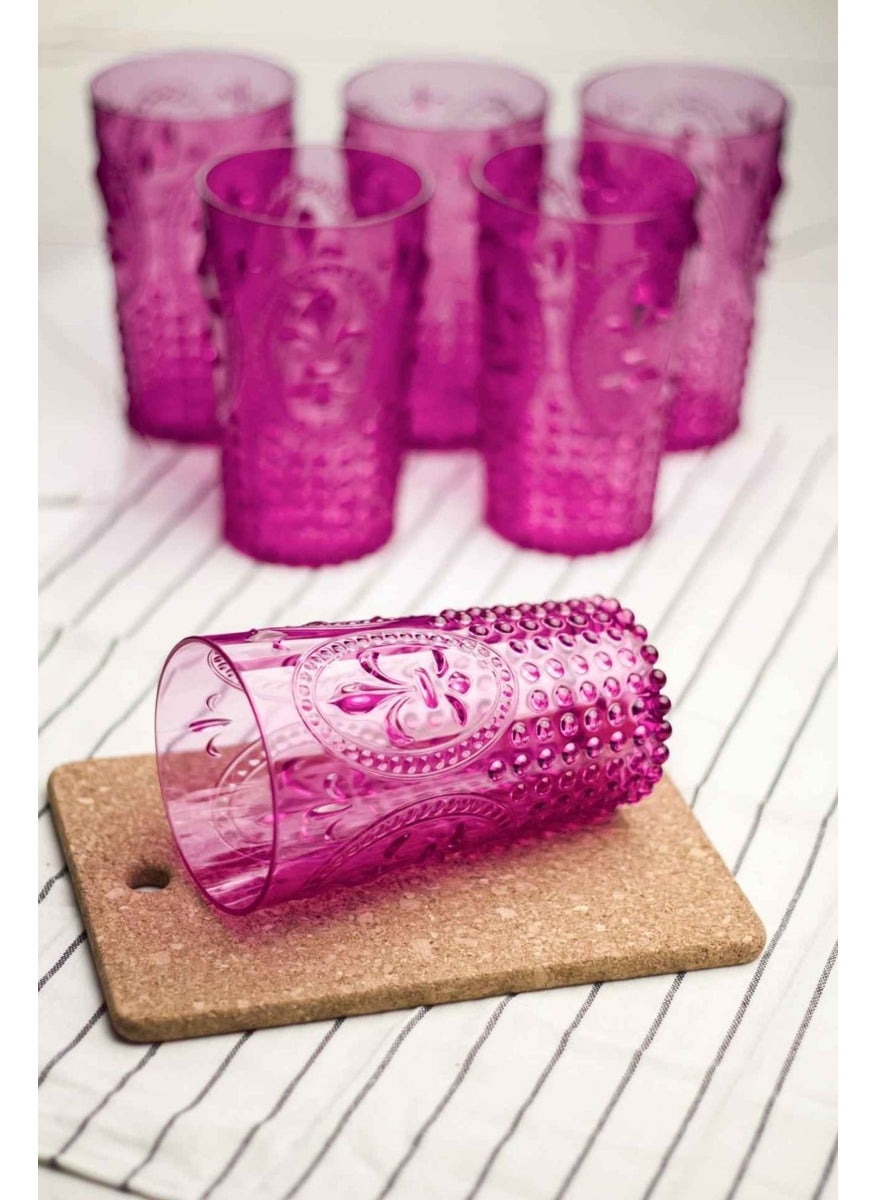 Depa - Acrylic Pink Tall Glass - Image 1
