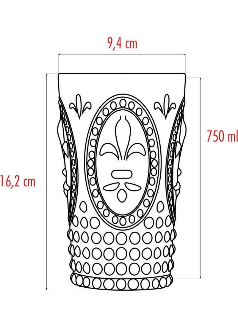 Depa - Acrylic Pink Tall Glass - Image 1