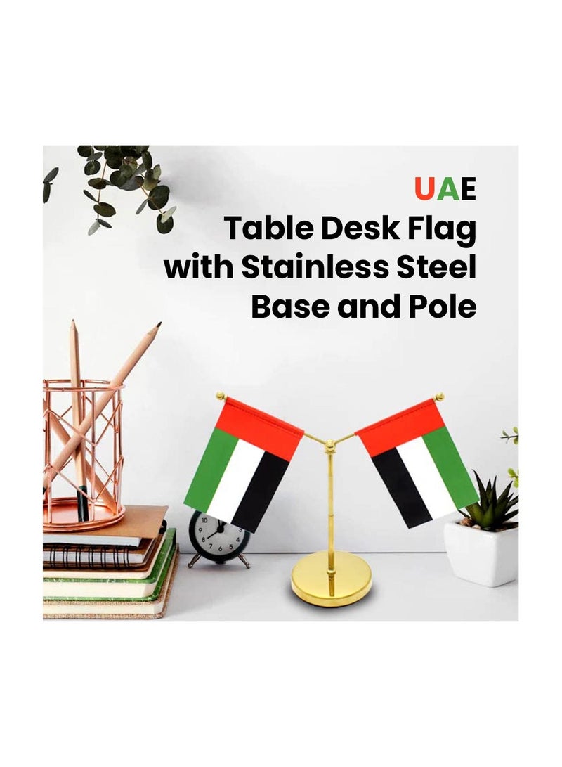UAE Celebration Day Pack Of 5 Combo Gift Set-Includes Cotton Bag,Scarf,Table Flag,Water Flask Bottle,Stylish Cap-Perfect For UAE Celebration Day - Image 5